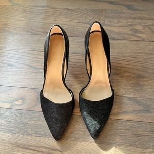 Saks Fifth Avenue black heels size 6.5